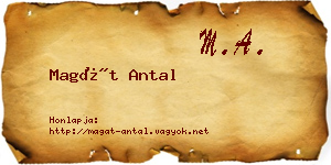 Magát Antal névjegykártya