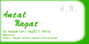 antal magat business card